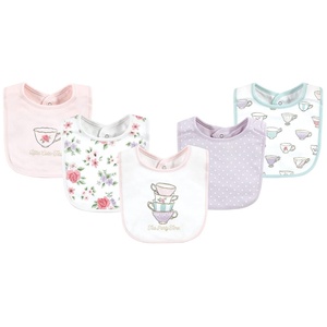image:imageHudson Baby Unisex Baby Cotton Bibs Popsicle One SizeTea Party