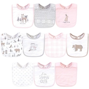 image:imageHudson Baby Unisex Baby Cotton Bibs Popsicle One SizeWinter Forest
