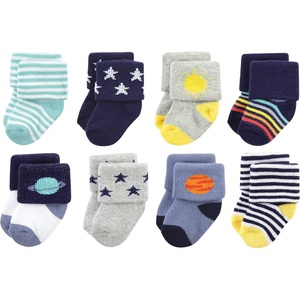 image:imageHudson Baby Unisex Baby Cotton Rich Newborn and Terry SocksSolar System
