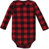 image:imageHudson Baby Baby Girls Cotton Longsleeve Bodysuits 3packBuffalo Plaid Gold
