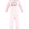 image:imageHudson Baby unisexchild Cotton CoverallsGirl Daddy Pink Navy