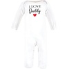 image:imageHudson Baby unisexchild Cotton CoverallsGirl Daddy Red Black