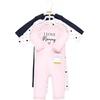 image:imageHudson Baby unisexchild Cotton CoverallsGirl Mommy Pink Navy