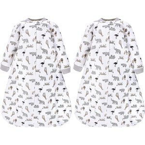 image:imageHudson Baby Unisex Baby Premium Quilted Long Sleeve Sleeping Bag and Wearable BlanketSafari Neutro