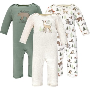 image:imageHudson Baby unisexchild Cotton CoverallsForest Animals
