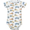 image:imageHudson Baby Infant Boys Cotton Bodysuits 5Pack Blue Construction Trucks Newborn