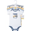 image:imageHudson Baby Infant Boys Cotton Bodysuits 5Pack Blue Construction Trucks Newborn