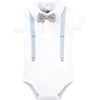 image:imageHudson Baby Infant Boys Cotton Bodysuits 3Pack Gator Polo 03 Months