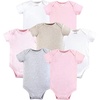 image:imageHudson Baby Baby Girls Cotton Bodysuits 7packGirl Basic