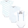 image:imageHudson Baby Infant Boys Cotton Bodysuits 3Pack Gator Polo 03 Months