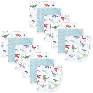 image:imageHudson Baby Unisex Baby Cotton Muslin Washcloths Rose One SizeDino