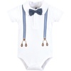image:imageHudson Baby Infant Boy Cotton Bodysuits Gentleman Bear Suspender 36 Months
