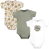 image:imageHudson Baby Baby Girls 3pc Cotton BodysuitsBe Happy Floral