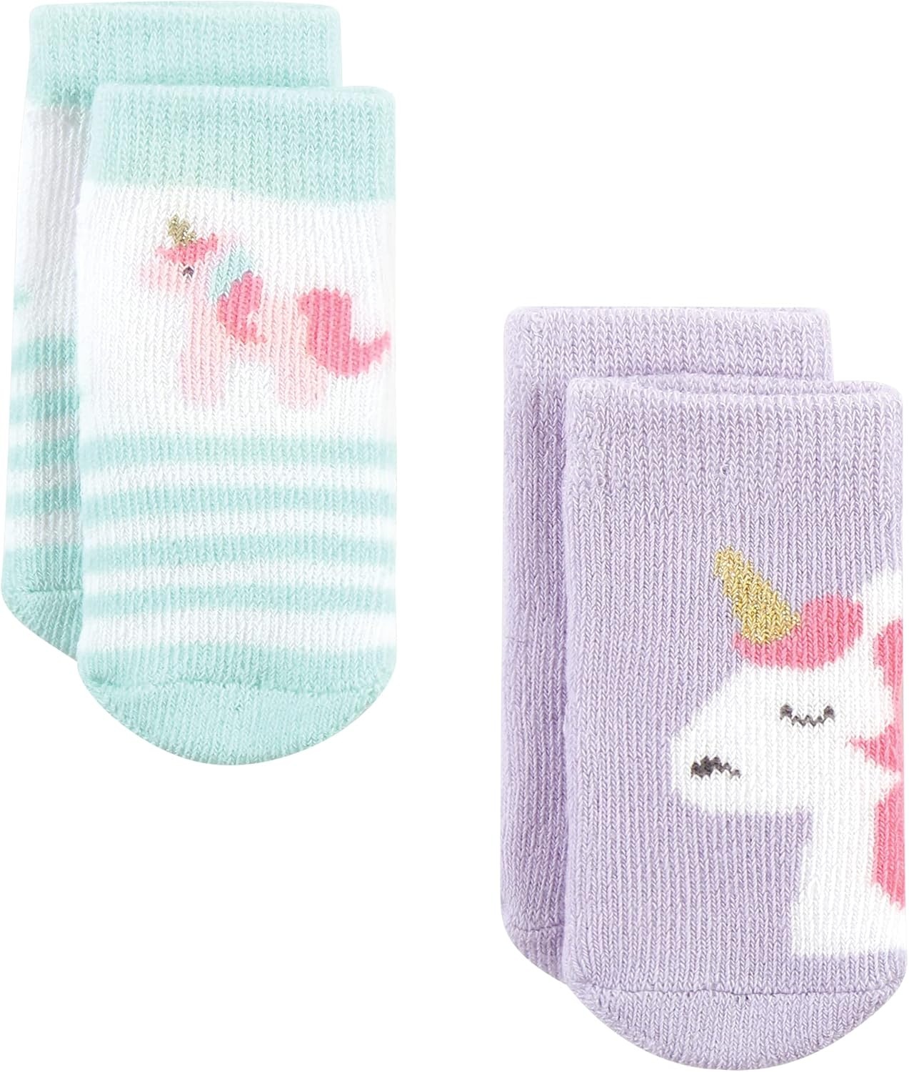 image:imageHudson Baby Baby 8pack Cotton Rich Newborn and Terry SocksMulticolor Unicorn