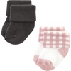 image:imageHudson Baby Baby 8pack Cotton Rich Newborn and Terry SocksBlush Flower