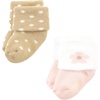 image:imageHudson Baby Baby 8pack Cotton Rich Newborn and Terry SocksBlush Flower