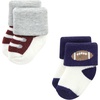 image:imageHudson Baby Baby 8pack Cotton Rich Newborn and Terry SocksFootball