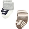 image:imageHudson Baby Baby 8pack Cotton Rich Newborn and Terry SocksFootball