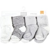 image:imageHudson Baby Baby 8pack Cotton Rich Newborn and Terry SocksGray Stripe 8 Pack