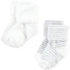 image:imageHudson Baby Baby 8pack Cotton Rich Newborn and Terry SocksGray Stripe 8 Pack