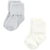 image:imageHudson Baby Baby 8pack Cotton Rich Newborn and Terry SocksGray Taupe Stripe