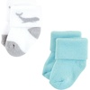 image:imageHudson Baby Baby 8pack Cotton Rich Newborn and Terry SocksGray Whale