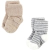 image:imageHudson Baby Baby 8pack Cotton Rich Newborn and Terry SocksGreen Blue Stripe