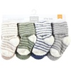 image:imageHudson Baby Baby 8pack Cotton Rich Newborn and Terry SocksGreen Blue Stripe