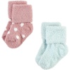 image:imageHudson Baby Baby 8pack Cotton Rich Newborn and Terry SocksMauve Mint Dot