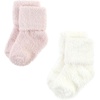 image:imageHudson Baby Baby 8pack Cotton Rich Newborn and Terry SocksMauve Mint Dot