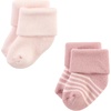image:imageHudson Baby Baby 8pack Cotton Rich Newborn and Terry SocksMauve Taupe