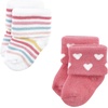 image:imageHudson Baby Baby 8pack Cotton Rich Newborn and Terry SocksModern Rainbow