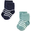 image:imageHudson Baby Baby 8pack Cotton Rich Newborn and Terry SocksNavy Mint Stripe