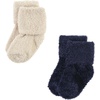 image:imageHudson Baby Baby 8pack Cotton Rich Newborn and Terry SocksNavy Mint Stripe