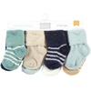 image:imageHudson Baby Baby 8pack Cotton Rich Newborn and Terry SocksNavy Mint Stripe
