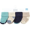 image:imageHudson Baby Baby 8pack Cotton Rich Newborn and Terry SocksNavy Taupe