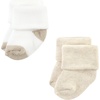 image:imageHudson Baby Baby 8pack Cotton Rich Newborn and Terry SocksNeutral Brown