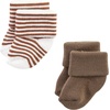 image:imageHudson Baby Baby 8pack Cotton Rich Newborn and Terry SocksNeutral Brown