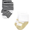 image:imageHudson Baby Baby 8pack Cotton Rich Newborn and Terry SocksNeutral Leopard