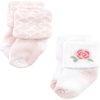image:imageHudson Baby Baby 8pack Cotton Rich Newborn and Terry SocksPastel Butterfly