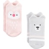 image:imageHudson Baby Baby 8pack Cotton Rich Newborn and Terry SocksPink Animals