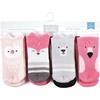 image:imageHudson Baby Baby 8pack Cotton Rich Newborn and Terry SocksPink Animals
