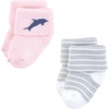 image:imageHudson Baby Baby 8pack Cotton Rich Newborn and Terry SocksPink Dolphin