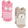 image:imageHudson Baby Baby 8pack Cotton Rich Newborn and Terry SocksPink Girl Woodland