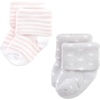 image:imageHudson Baby Baby 8pack Cotton Rich Newborn and Terry SocksPink Gray Elephant