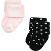 image:imageHudson Baby Baby 8pack Cotton Rich Newborn and Terry SocksSilver Gold Pink
