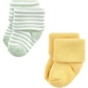 image:imageHudson Baby Baby 8pack Cotton Rich Newborn and Terry SocksSoft Earth Tone Stripes