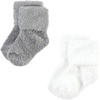 image:imageHudson Baby Baby 8pack Cotton Rich Newborn and Terry SocksSolid Blue Gray 8 Pack Chenille