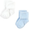 image:imageHudson Baby Baby 8pack Cotton Rich Newborn and Terry SocksSolid Blue Gray 8 Pack Chenille
