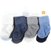 image:imageHudson Baby Baby 8pack Cotton Rich Newborn and Terry SocksSolid Blue Gray 8 Pack Chenille
